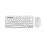 Logitech Pebble 2 Ασύρματο Σετ Πληκτρολόγιο & Ποντίκι Αγγλικό US Λευκό
