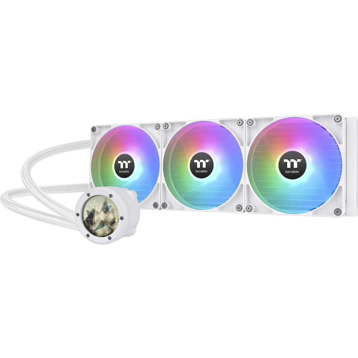 Thermaltake TH420 V2 Ultra Υδρόψυξη Επεξεργαστή Τριπλού Ανεμιστήρα 140mm για Socket AM4/AM5/1700/1200/115x με ARGB Φωτισμό Λευκή - Image 1