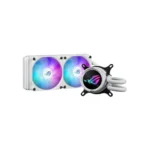 Asus ROG Strix LC III 240 (v2) Υδρόψυξη Επεξεργαστή Διπλού Ανεμιστήρα 120mm για Socket AM4/AM5/1700/1200 με ARGB Φωτισμό Λευκή