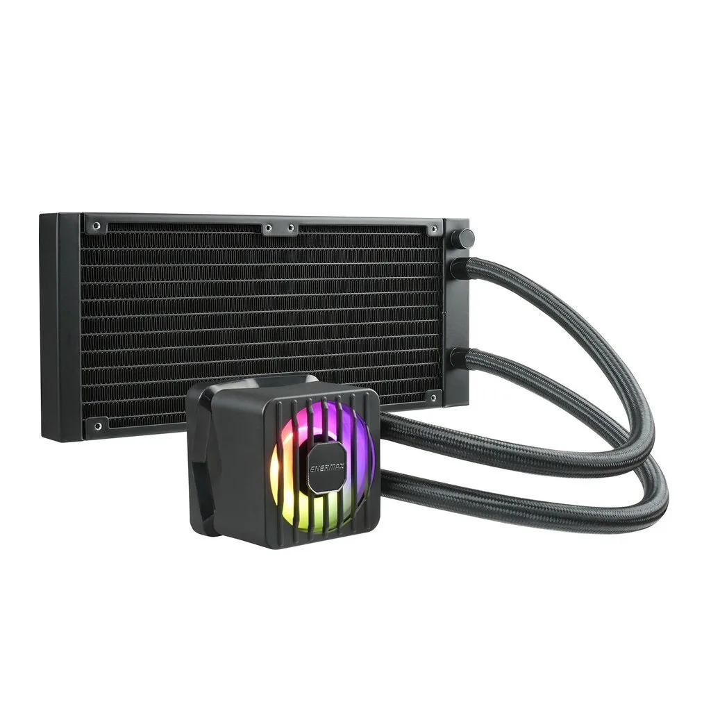 Enermax LIQMAXFLO SR Υδρόψυξη Επεξεργαστή Διπλού Ανεμιστήρα 120mm για Socket AM4/AM5/1700/1200/115x με ARGB Φωτισμό - Image 1