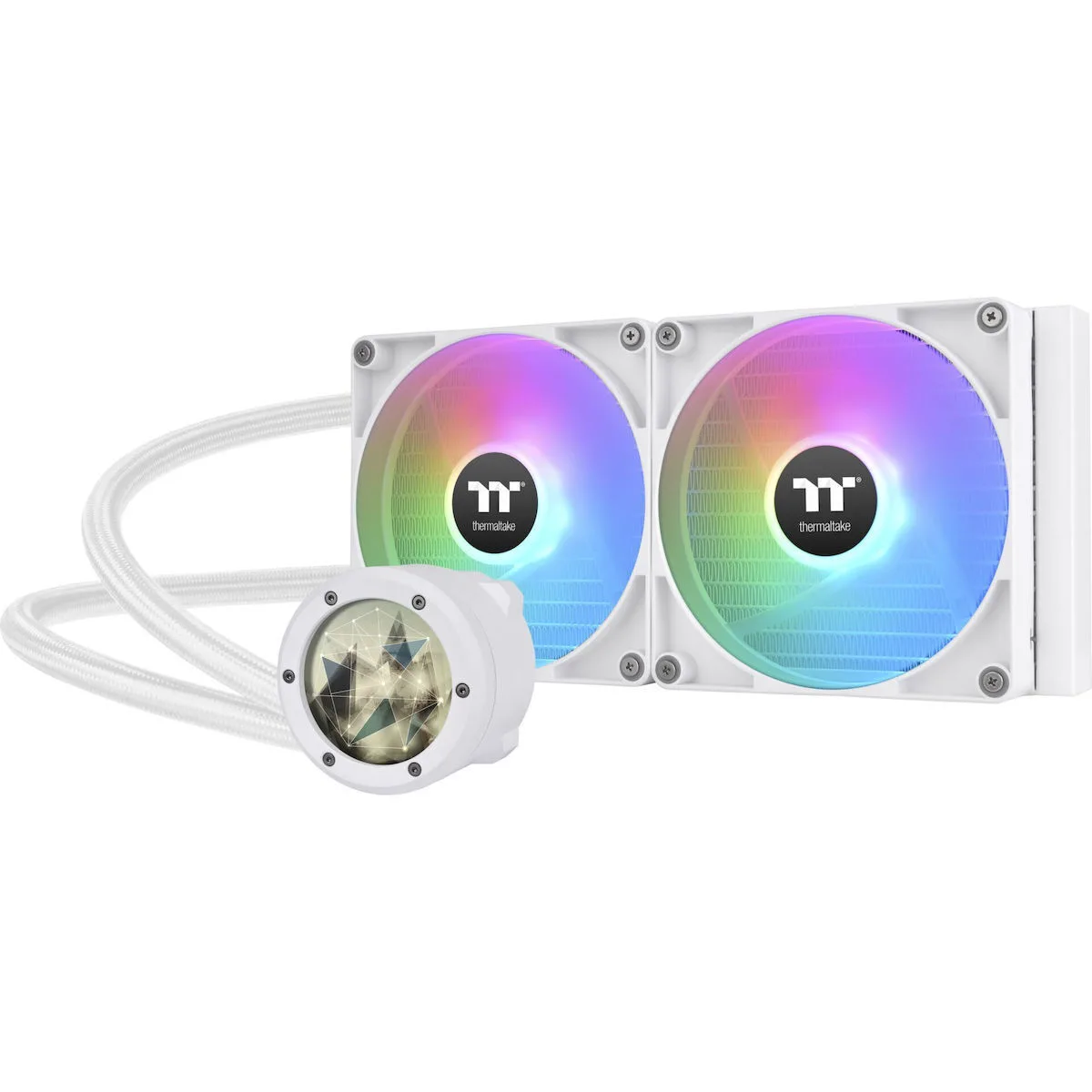 Thermaltake TH280 V2 Ultra Snow Edition (v2) Υδρόψυξη Επεξεργαστή Διπλού Ανεμιστήρα 140mm για Socket AM4/AM5/1700/1200/115x με ARGB Φωτισμό Λευκή - Image 1