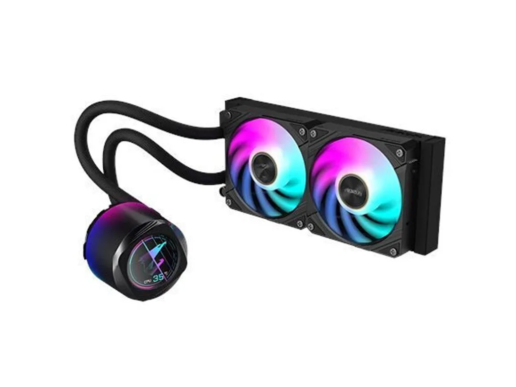 Gigabyte Aorus Waterforce X II 240 Υδρόψυξη Επεξεργαστή Διπλού Ανεμιστήρα 120mm για Socket AM4/AM5/1700/1200/115x με ARGB Φωτισμό - Image 1