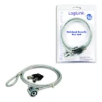 LogiLink Universal Κλειδαριά για Laptop με Κλειδιά 1,5m Ασημί