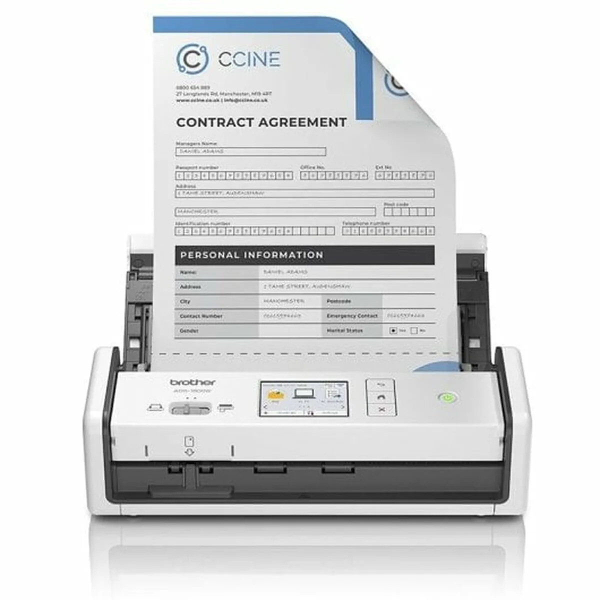 Brother ADS-1800W Sheetfed (Τροφοδότη χαρτιού) Scanner A4 με WiFi - Image 1