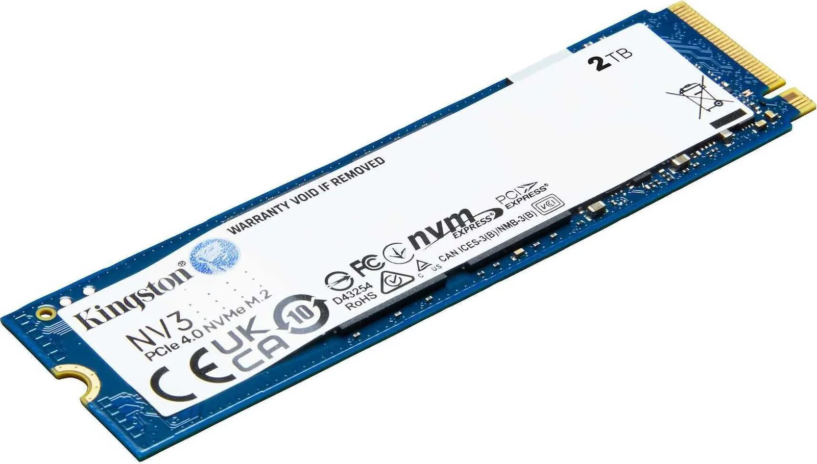 Kingston Nv3 SSD 2TB τύπου M.2 με σύνδεση PCI Express 4.0 (PS5 Compatible) SNV3S/2000G - Image 1