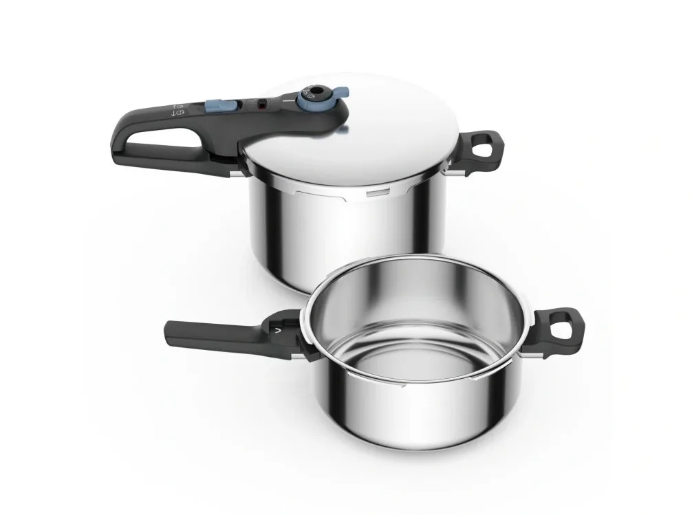 20240814113927_tefal_secure_trendy_chytres_tachytitas_set_quattro_4lt_kai_6lt Tefal Secure Trendy Set Quattro Χύτρες Ταχύτητας 4lt + 6lt - Image 1