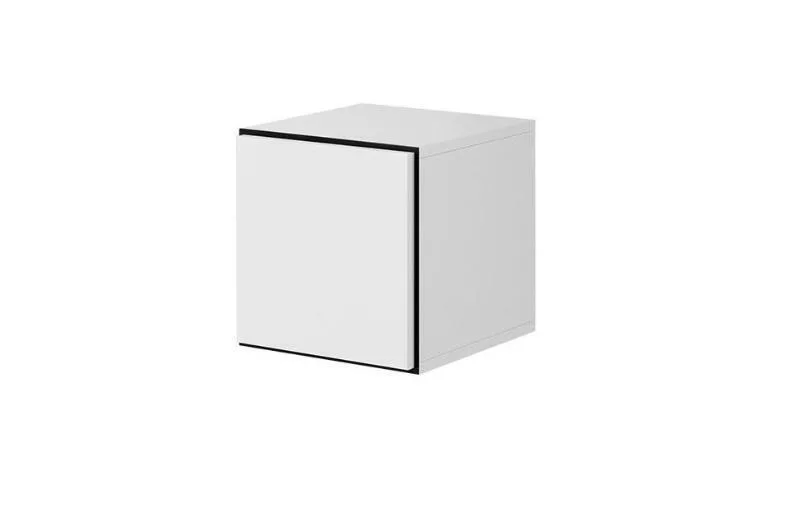 20240814145246_ntoulapi_toichou_white_black_37x39x37ek Ντουλάπι Τοίχου Roco RO5 White/Black 37x39x37εκ. - Image 1