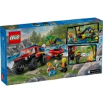 LEGO City 4x4 Fire Truck With Rescue Boat για 5+ Ετών 301τμχ 60412