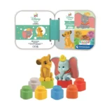 Baby Clementoni Τουβλάκια Simba & Dumbo για 10+ Μηνών 6τμχ 17817