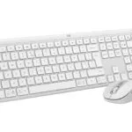 Logitech Signature Slim Combo MK950 Ασύρματο Bluetooth Σετ Πληκτρολόγιο & Ποντίκι Αγγλικό US Λευκό