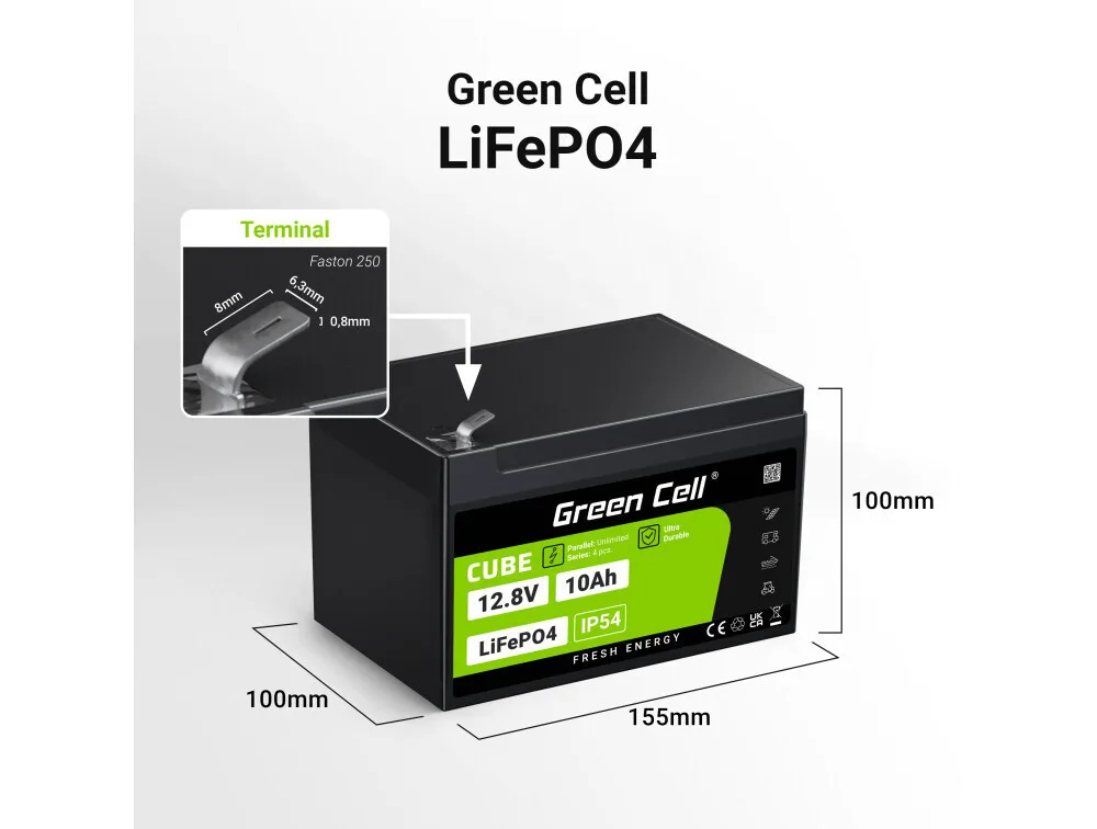 20240819122705_b4dc3dc4 Green Cell Μπαταρία Λιθίου-Φωσφόρου 10Ah 12.8V 128Wh - Image 1