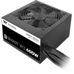 Thermaltake Smart W3 600W Μαύρο Τροφοδοτικό Υπολογιστή Full Wired 80 Plus Standard