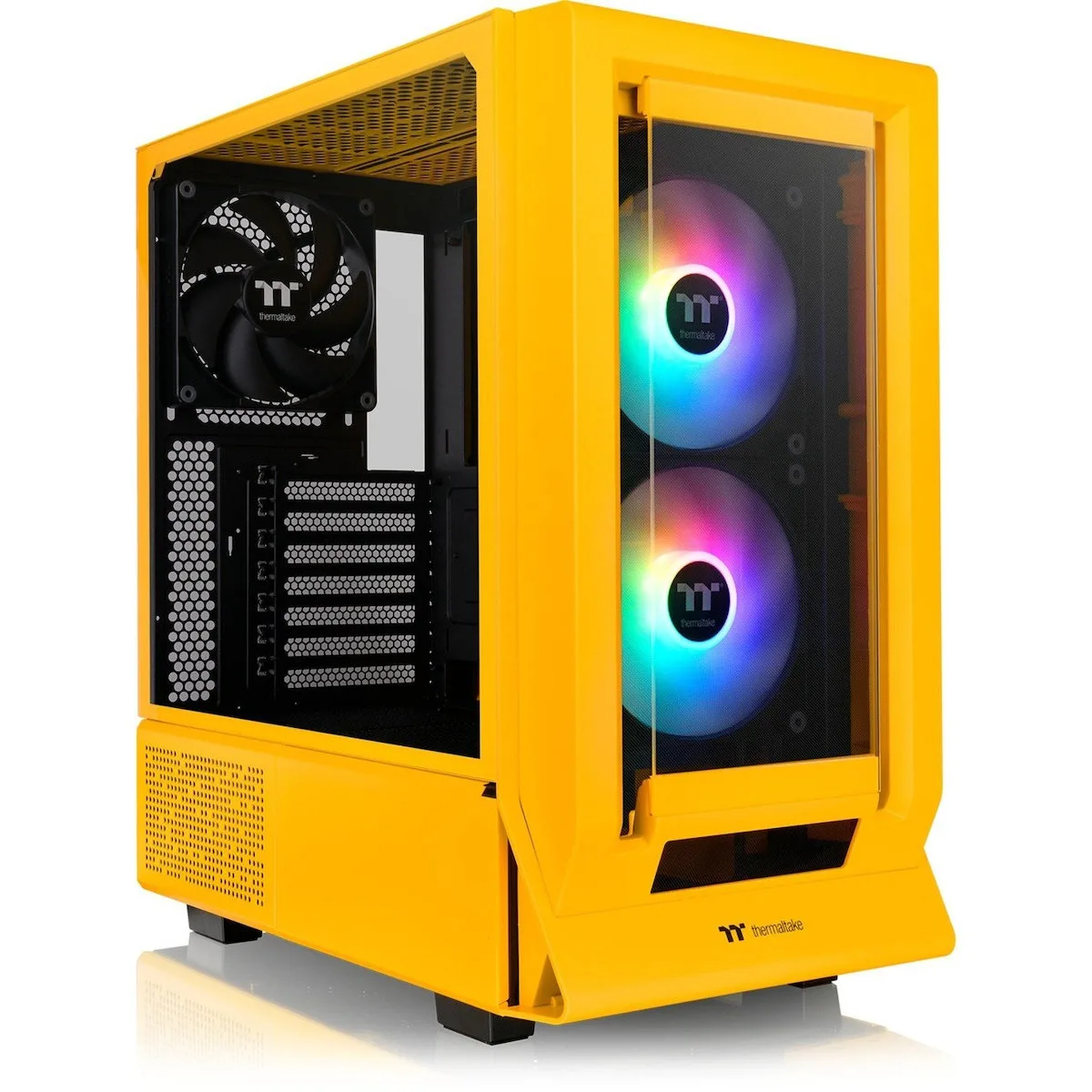 20240819135557_thermaltake_ceres_350_mx_midi_tower_kouti_ypologisti_me_plaino_parathyro_kai_rgb_fotismo_bumblebee Thermaltake Ceres 350 MX Gaming Midi Tower Κουτί Υπολογιστή με Πλαϊνό Παράθυρο και RGB Φωτισμό Μαύρο - Image 1