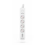 Πολύπριζο 4 Θέσεων με 3 USB-A, Διακόπτη και Καλώδιο 3m