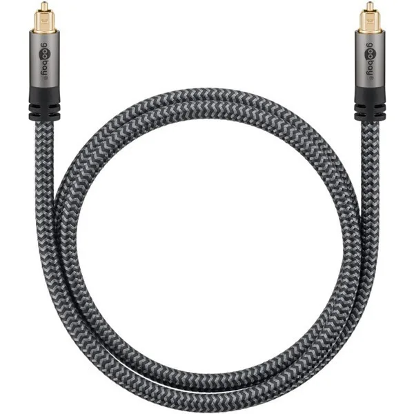 20240821143816_47f4f8bc Goobay Optical Audio Cable TOS male - TOS male Γκρι 1m (65304) - Image 1