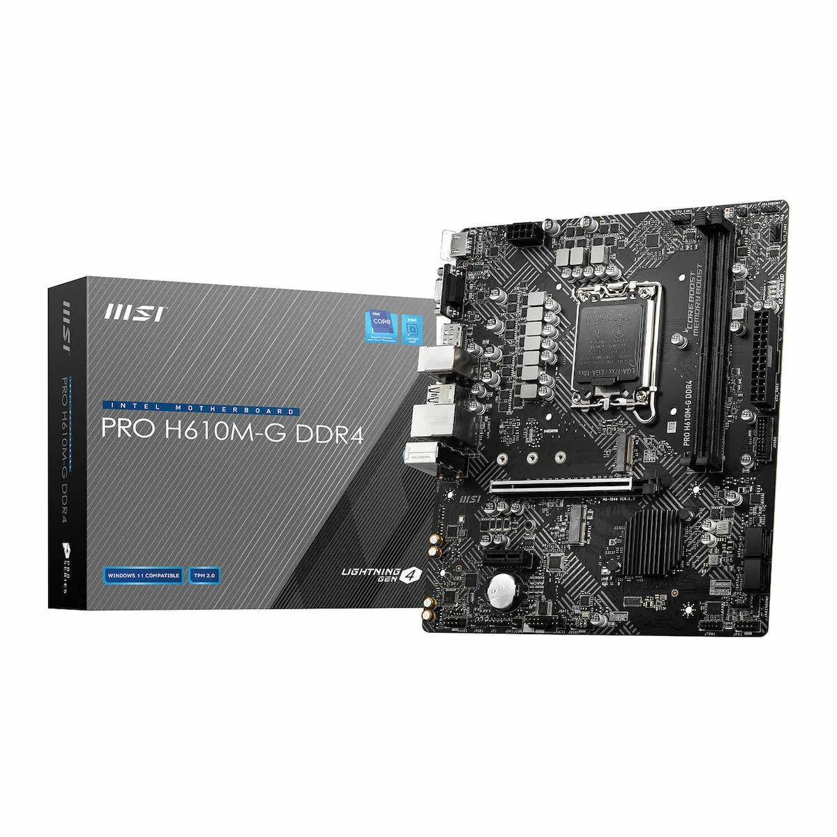 MSI Pro H610M-G DDR4 Motherboard Micro ATX με Intel 1700 Socket 7D46-009R - Image 1