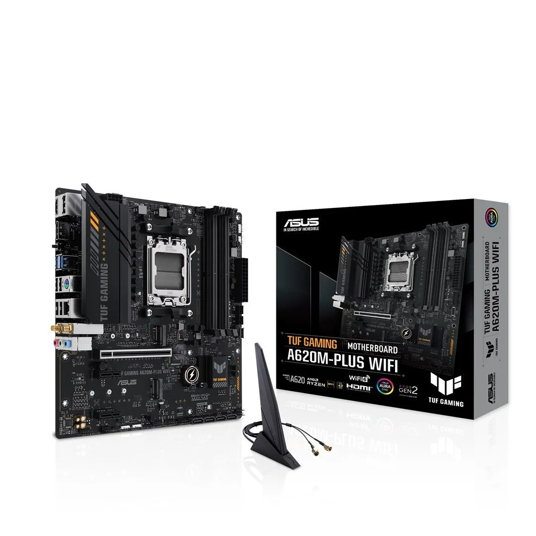 Asus TUF Gaming A620M Plus Wifi Motherboard Micro ATX με AMD AM5 Socket 90MB1F00-M0EAY0 - Image 1