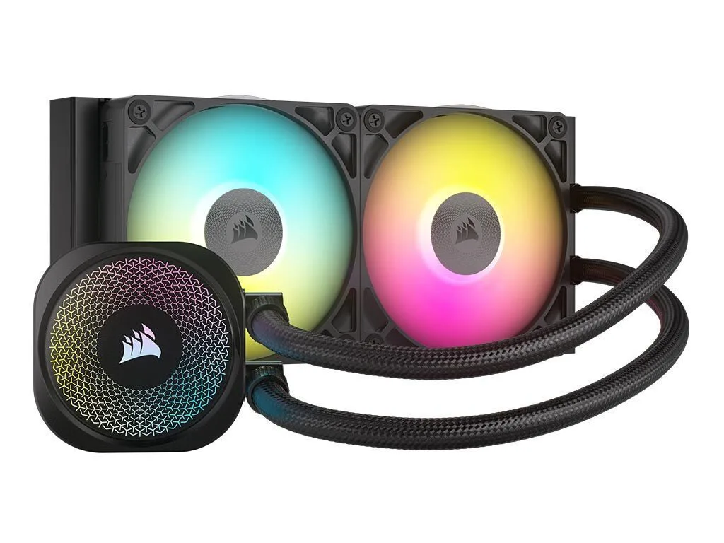 Corsair iCUE Link Titan 240 RX RGB Υδρόψυξη Επεξεργαστή Διπλού Ανεμιστήρα 120mm για Socket AM4/AM5/1700 - Image 1