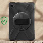 4Smarts Back Cover Σιλικόνης Περιστρεφόμενη Μαύρο Galaxy Tab A9 Plus 540407