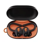 Skullcandy Push Play Active In-ear Bluetooth Handsfree Ακουστικά με Αντοχή στον Ιδρώτα και Θήκη Φόρτισης Black/Orange