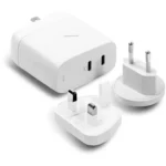 Native Union Φορτιστής Χωρίς Καλώδιο GaN με 2 Θύρες USB-C 67W Power Delivery Λευκός (FAST-PD67-WHT-INT)