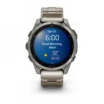Garmin Fenix 8 Titanium 47mm Αδιάβροχο Smartwatch με Παλμογράφο (Sapphire, Titanium With Vented Titanium Bracelet)