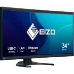 Eizo FlexScan EV3450XC-BK Ultrawide HDR Curved Monitor 34.1" QHD 3440x1440