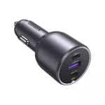 Ugreen EC705 Φορτιστής Αυτοκινήτου 130W με Θύρες: 1xUSB 2xType-C Γκρι Χρώμα 35025