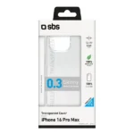 SBS Back Cover Σιλικόνης Διάφανο (iPhone 16 Pro)