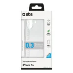 SBS Back Cover Σιλικόνης Διάφανο (iPhone 16)