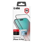 SBS Full Face Tempered Glass Μαύρο (iPhone 15 Plus / 16 Plus)