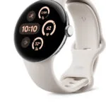 Google Pixel Watch 3 Aluminium 45mm Αδιάβροχο με Παλμογράφο (Polished Silver Aluminum case / Porcelain Active Band)