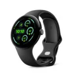 Google Pixel Watch 3 Aluminium 45mm Αδιάβροχο με Παλμογράφο (Matte Black Aluminum Case / Obsidian Active Band)