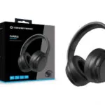 Conceptronic Ασύρματα / Ενσύρματα On Ear Ακουστικά με 30 ώρες Λειτουργίας Μαύρα