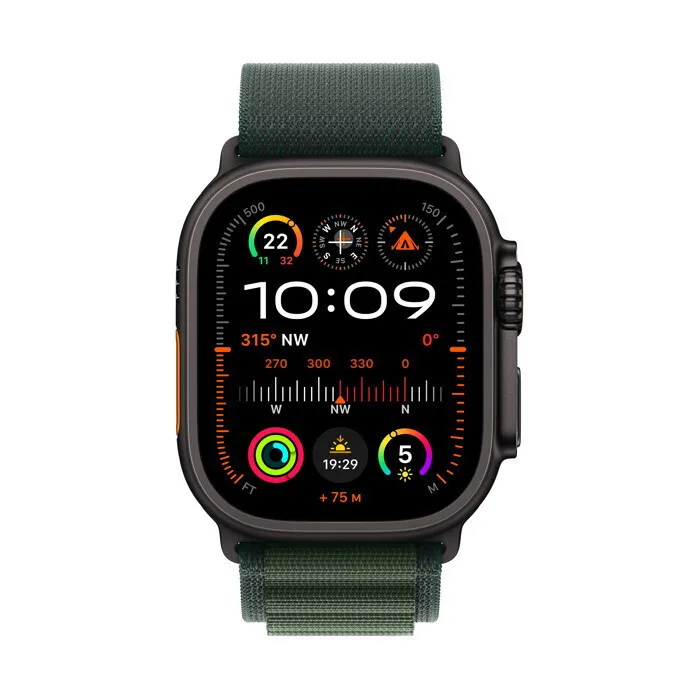 20240913114015_apple_watch_ultra_2_2024_titanium_49mm_adiavrocho_me_esim_kai_palmografo_black_me_dark_green_alpine_loop_large_proparagelia Apple Watch Ultra 2 2024 Titanium 49mm Αδιάβροχο με eSIM και Παλμογράφο (Black με Dark Green Alpine Loop - Large) - Image 1