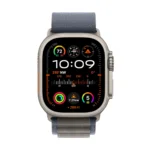 Apple Watch Ultra 2 Titanium 49mm Αδιάβροχο με eSIM και Παλμογράφο (Blue Alpine Loop - Small)
