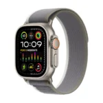 Apple Watch Ultra 2 Titanium 49mm Αδιάβροχο με eSIM και Παλμογράφο (Green/Grey Trail Loop - S/M)
