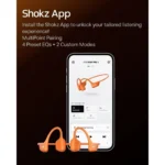 Shokz OpenRun Pro 2 Bone Conduction Bluetooth Handsfree Ακουστικά με Αντοχή στον Ιδρώτα Πορτοκαλί