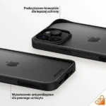 PanzerGlass Clearcase Back Cover Πλαστικό / Tempered Glass Μαύρο (iPhone 15 Pro Max) 1179