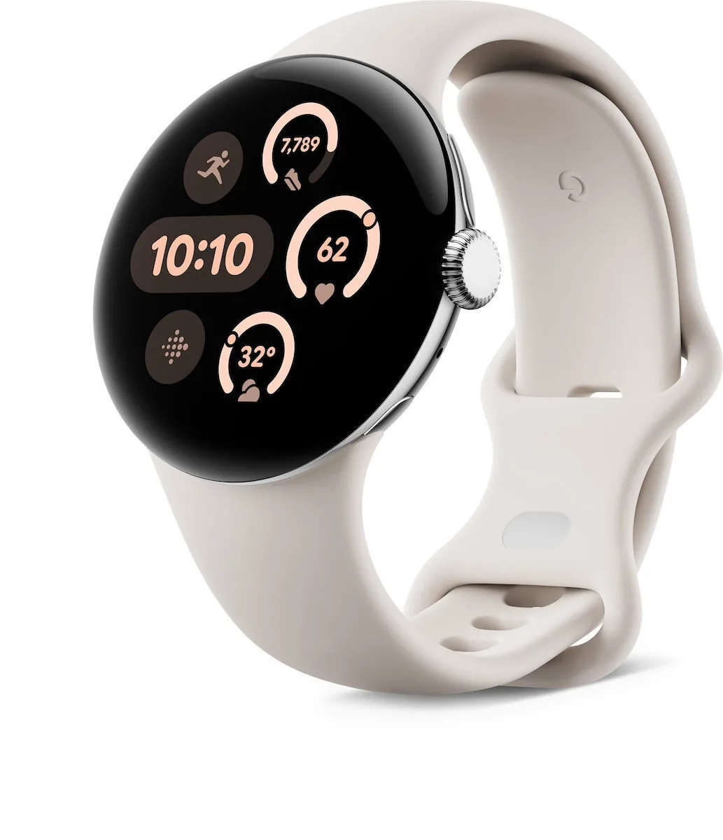 20240918104047_google_pixel_watch_3_aluminium_41mm_adiavrocho_me_palmografo_polished_silver_aluminum_case_porcelain_active_band Google Pixel Watch 3 LTE Aluminium 41mm Αδιάβροχο με Παλμογράφο (Polished Silver Aluminum case / Porcelain Active Band) - Image 1