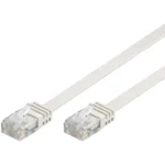 Goobay Flat U/UTP Cat.6 Καλώδιο Δικτύου Ethernet 0.5m Λευκό 1τμχ 95150