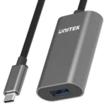 Unitek USB 3.1 Cable USB-C male - USB-A female Μαύρο 5m U304A