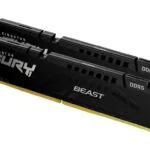 Kingston Fury Beast Black EXPO DDR5 32GB RAM με 2x16GB Modules και Ταχύτητα 6000 για Desktop KF560C36BBE2K2-32