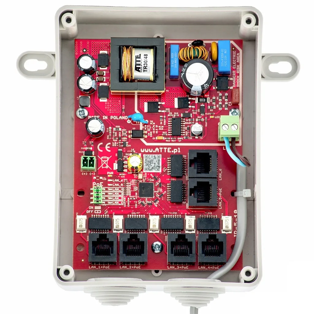 20240919115046_69bcc87c Atte Power IPB-5-10A-S4 Unmanaged L2 PoE+ Switch με 6 Θύρες Ethernet - Image 1