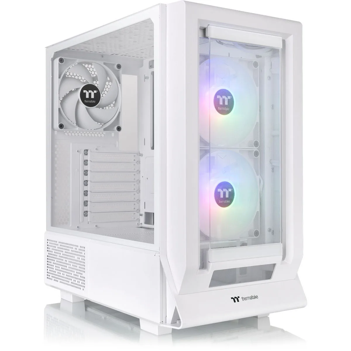 Thermaltake Ceres 350 MX Gaming Midi Tower Κουτί Υπολογιστή με Πλαϊνό Παράθυρο και RGB Φωτισμό Snow White - Image 1