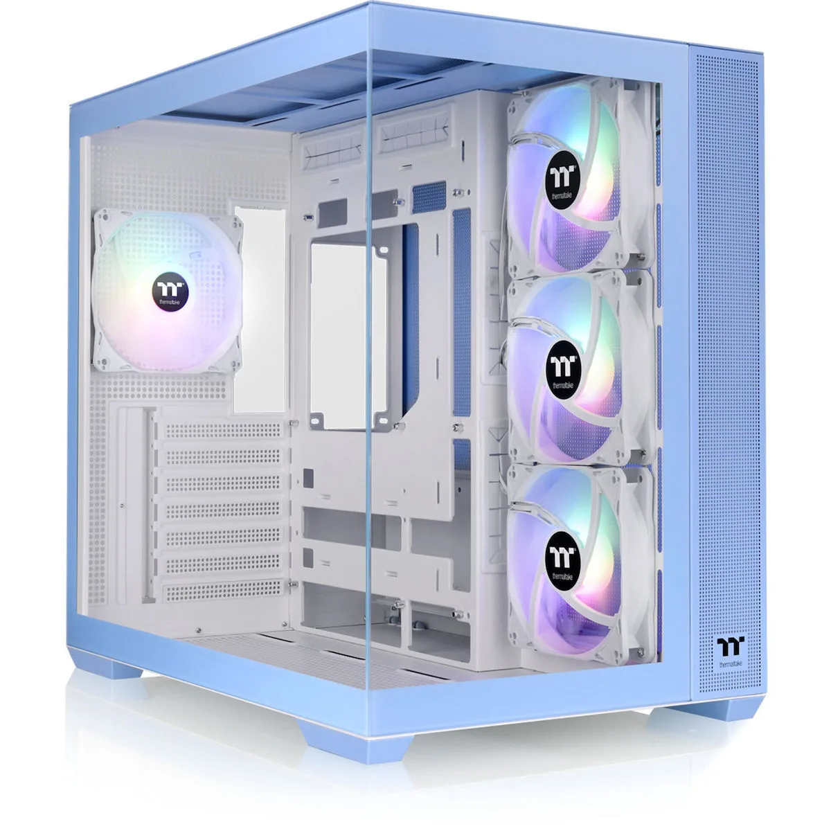 Thermaltake View 380 TG ARGB Gaming Midi Tower Κουτί Υπολογιστή με Πλαϊνό Παράθυρο Hydrangea Blue - Image 1