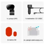 Vantrue Σετ Κάμερα DVR Αυτοκινήτου 1080P Wi-Fi, GPS & Κάμερα Οπισθοπορείας