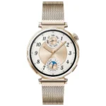 Huawei Watch GT 5 41mm Αδιάβροχο με Παλμογράφο (Gold Milanese Strap)