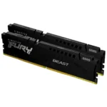 Kingston Fury Beast DDR5 32GB RAM με 2x16GB Modules και Ταχύτητα 6400 για Desktop KF564C32BBEK2-32