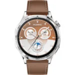 Huawei Watch GT 5 Stainless Steel 46mm Αδιάβροχο με Παλμογράφο (Καφέ)